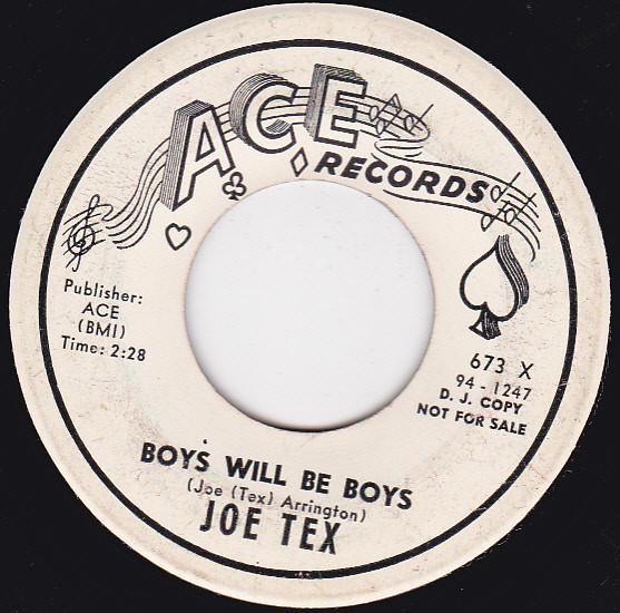 Joe Tex - Boys Will Be Boys / Baby You're Right (I'm Gonna Hold What I Got)
