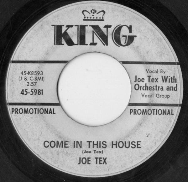 Joe Tex - Come In This House / I Want To Have A Talk With You