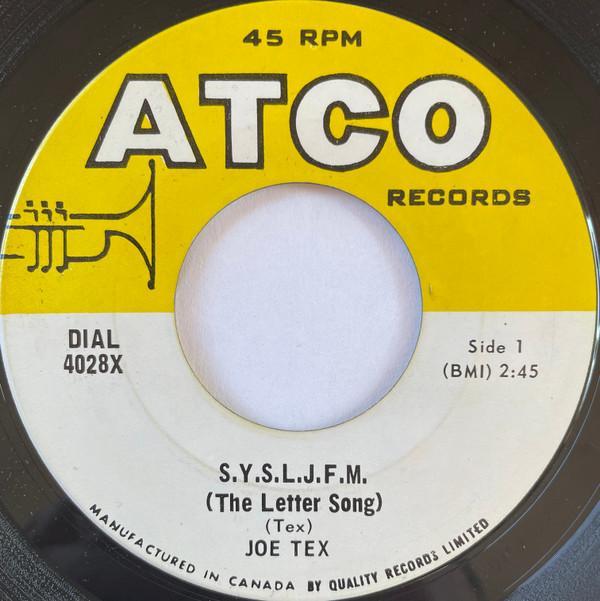 Joe Tex - S.Y.S.L.J.F.M. (The Letter Song) / I'm A Man