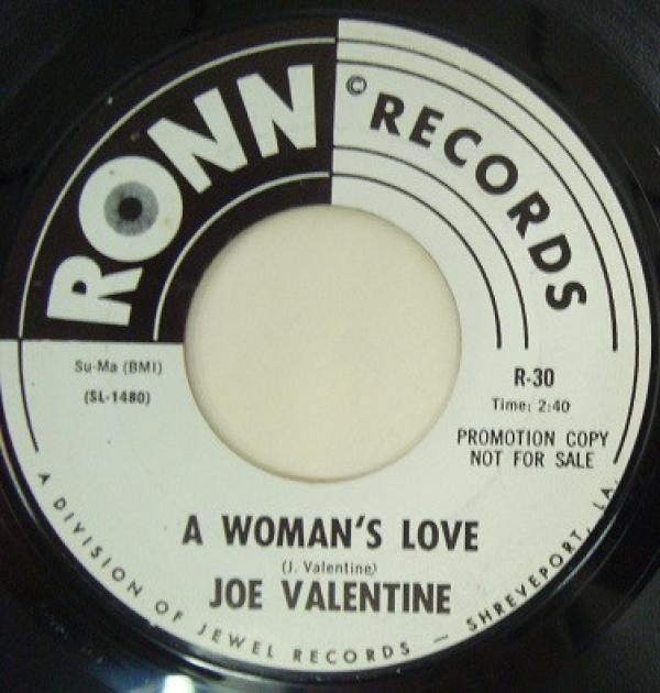 Joe Valentine - A Woman's Love / Hands On, Hands Off