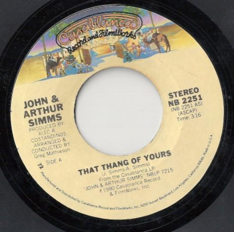 John & Arthur Simms - That Thang Of Yours