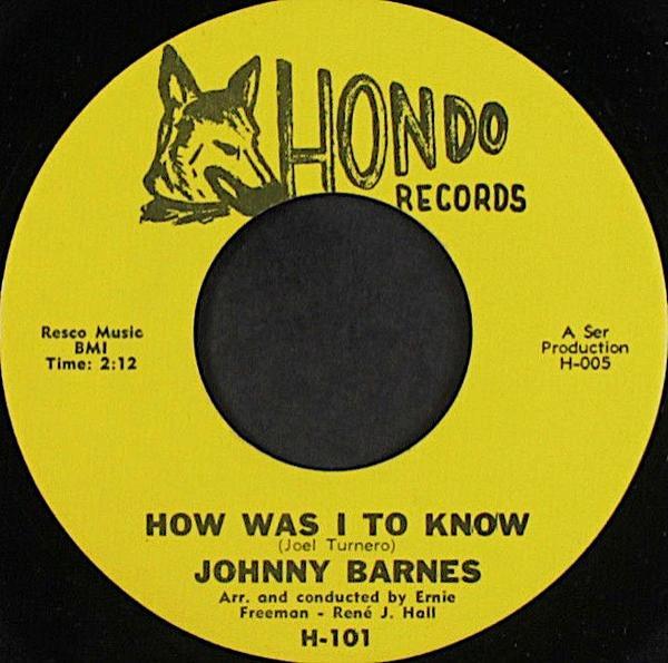 Johnny Barnes (8) - How Was I To Know