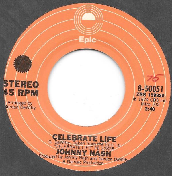 Johnny Nash - Celebrate Life