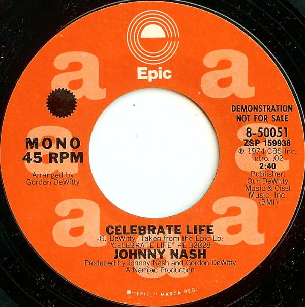 Johnny Nash - Celebrate Life