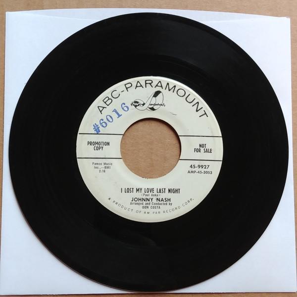 Johnny Nash - Please Don't Go / I Lost My Love Last Night