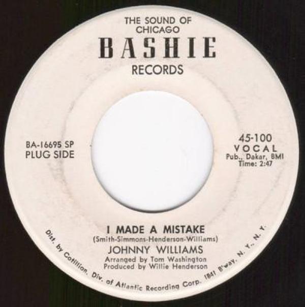 Johnny Williams (4) - I Made A Mistake / Baby Be Mine