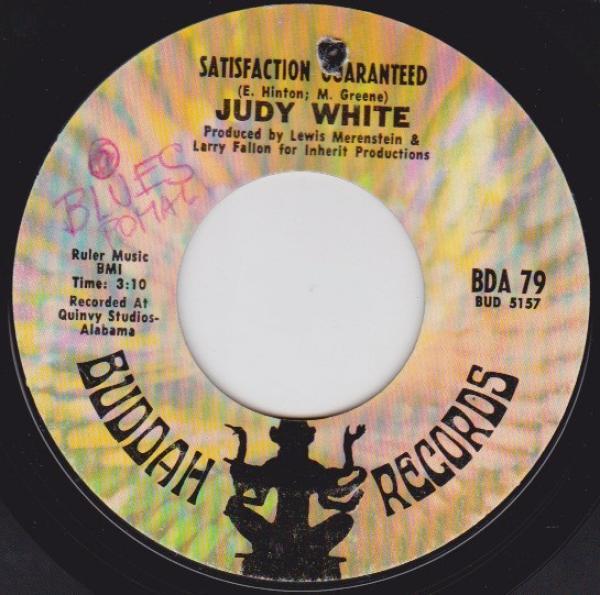 Judy White - Satisfaction Guaranteed / I'll Cry