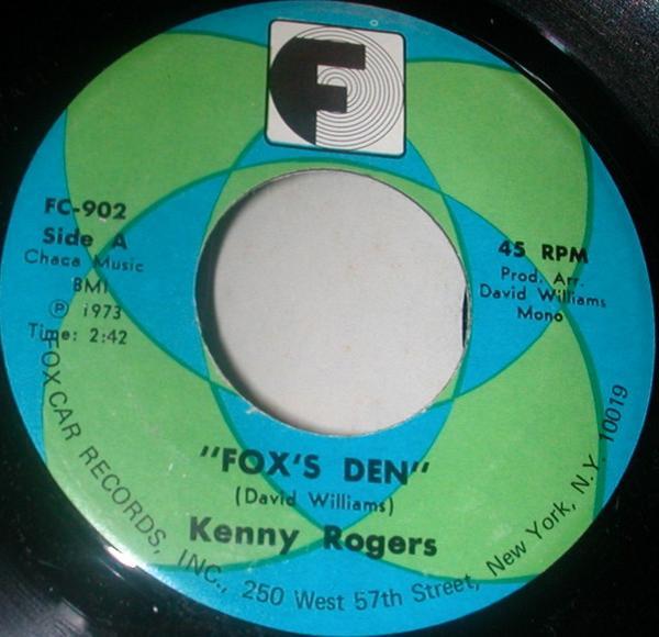 Kenny Rogers (4) - Fox's Den / That's Not My Bag