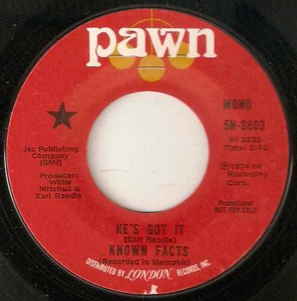 Known Facts - He's Got It