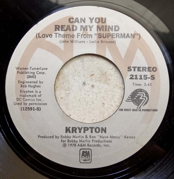 Krypton (3) - Can You Read My Mind / How Can I Get To Know You