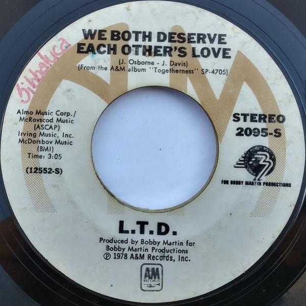 L.T.D. - We Both Deserve Each Others Love