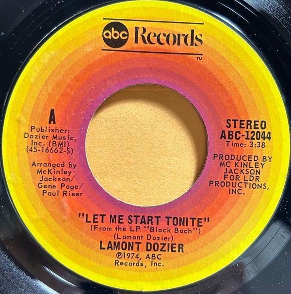Lamont Dozier - Let Me Start Tonite