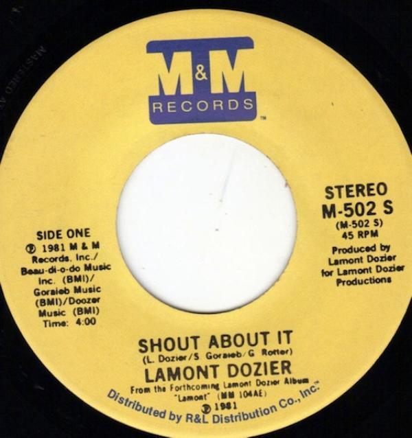 Lamont Dozier - Shout About It