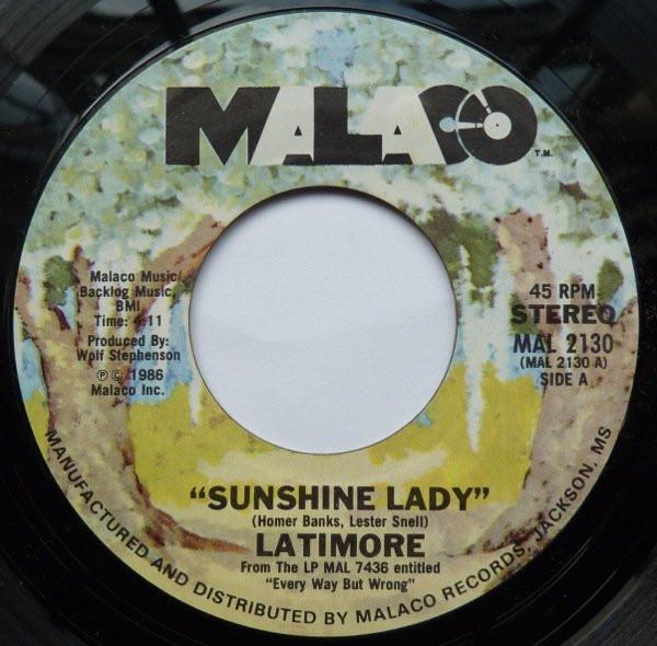 Latimore (2) - Sunshine Lady / There's No Limit To My Love