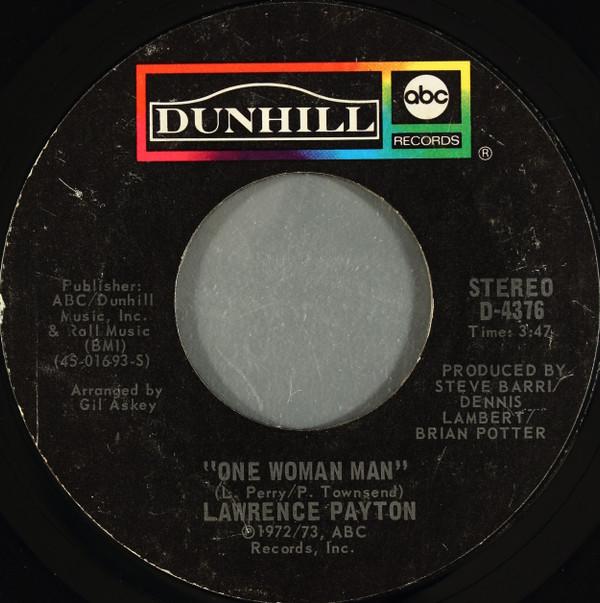 Lawrence Payton - One Woman Man / Love Makes You Human
