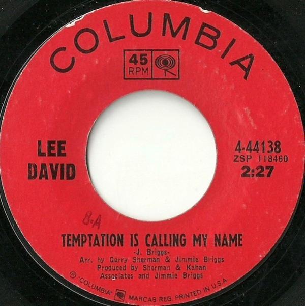 Lee David (2) - Temptation Is Calling My Name / (I Feel A) Cold Wave Coming On