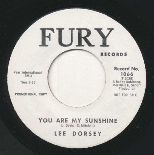 Lee Dorsey - You Are My Sunshine / Give Me Your Love