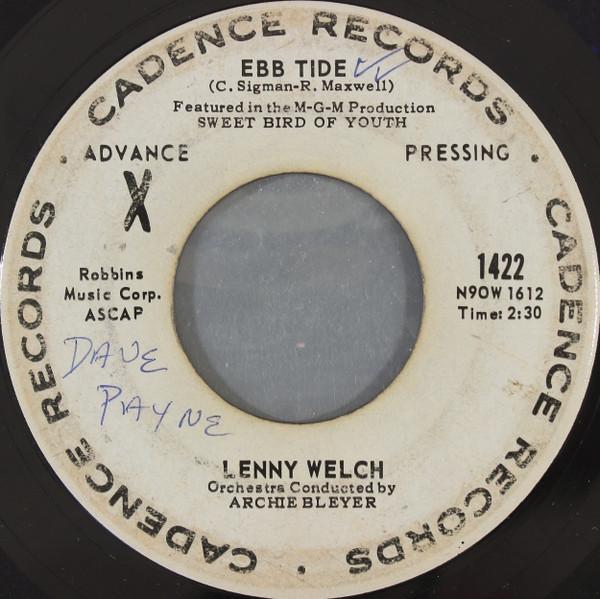 Lenny Welch - Ebb Tide / Congratulations Baby