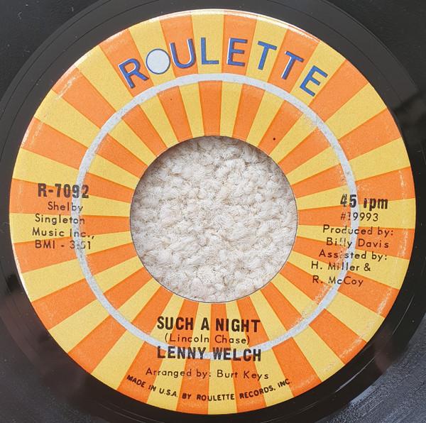 Lenny Welch - Such A Night / I'm Sorry