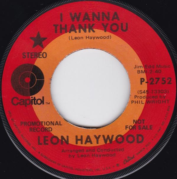 Leon Haywood - I Wanna Thank You