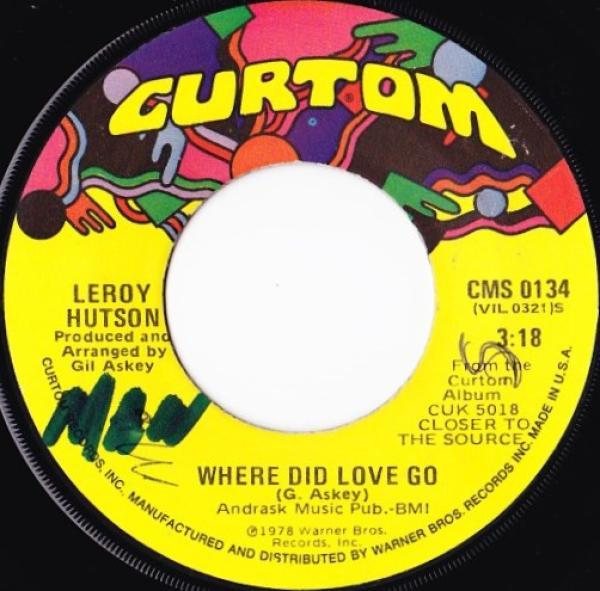 Leroy Hutson - Where Did Love Go / You're A Winner
