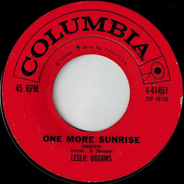 Leslie Uggams - One More Sunrise (Morgen) / The Eyes Of God
