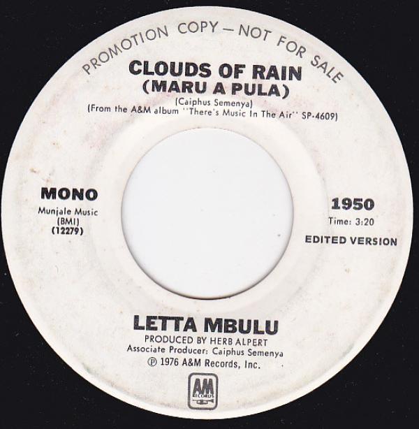 Letta Mbulu - Clouds Of Rain (Maru A Pula)