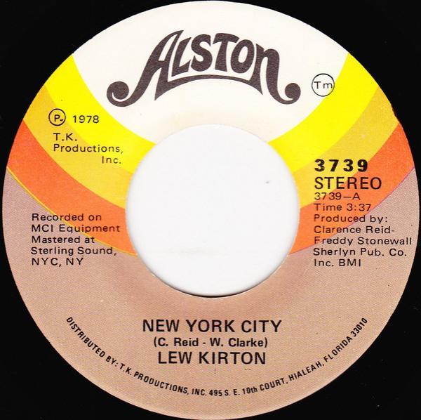 Lew Kirton - New York City / Let Me Up Off My Knees