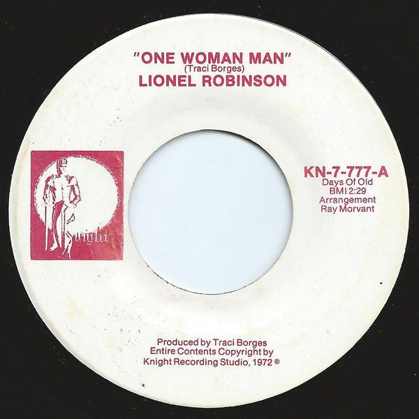 Lionel Robinson - One Woman Man / Warning