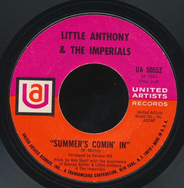 Little Anthony & The Imperials - Out Of Sight, Out Of Mind / Summer's Comin' In