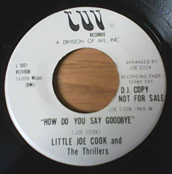 Little Joe Cook And The Thrillers - Peanuts '68 / How Do You Say Goodbye