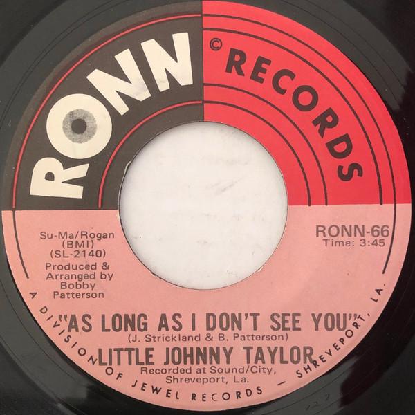 Little Johnny Taylor - As Long As I Don't See You / Strange Bed With A Bad Head
