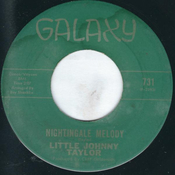 Little Johnny Taylor - Nightingale Melody / You Win, I Lose