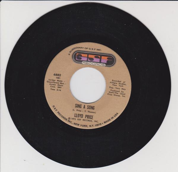 Lloyd Price - Sing A Song / Electric Lover