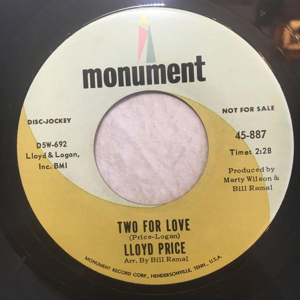 Lloyd Price - Two For Love / If I Had My Life To Live Over