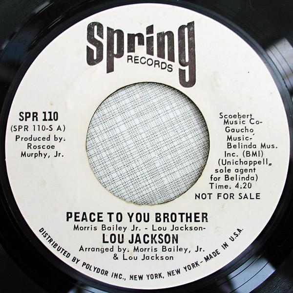 Lou Jackson (2) - Peace To You Brother