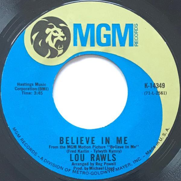 Lou Rawls - Believe In Me / His Song Shall Be Sung