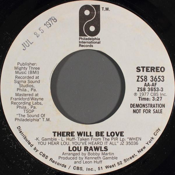 Lou Rawls - There Will Be Love