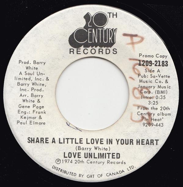Love Unlimited - Share A Little Love In Your Heart