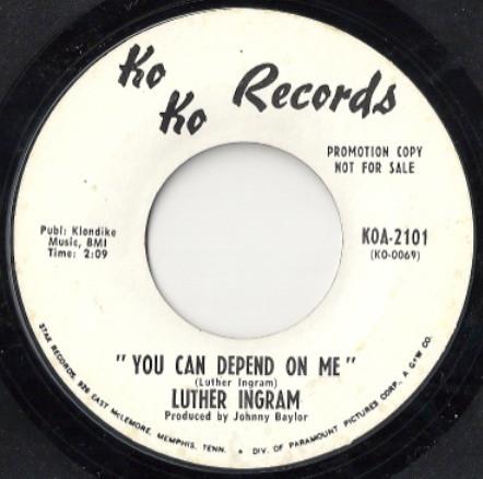 Luther Ingram - You Can Depend On Me