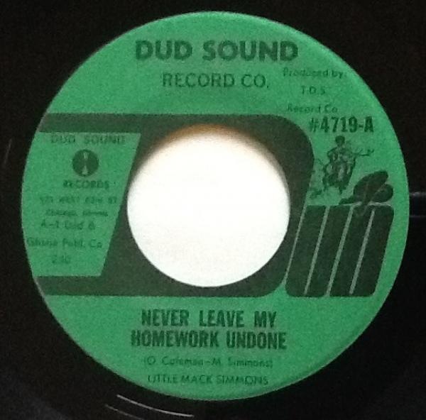Mack Simmons - Never Leave My Homework Undone / Givin' Me A Hard Time