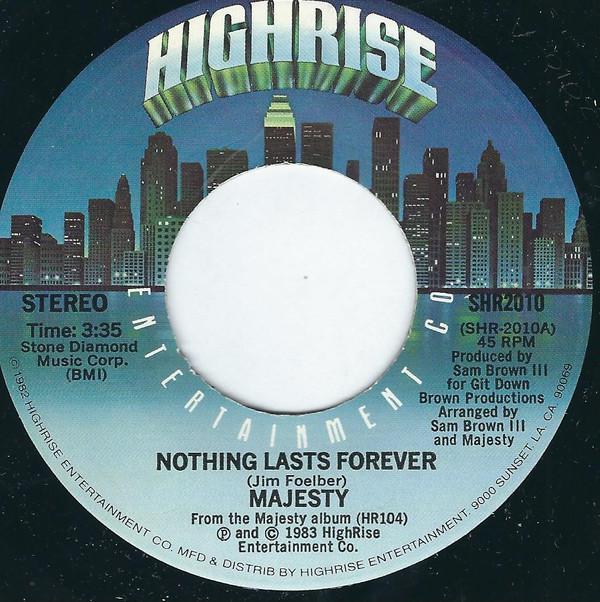 Majesty  - Nothing Lasts Forever