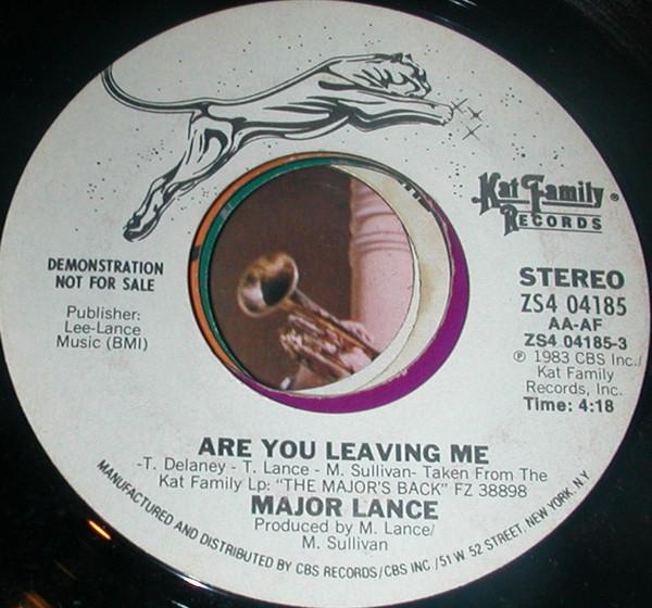 Major Lance - Are You Leaving Me