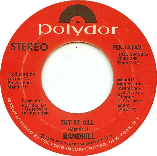 Mandrill - Git It All / Cohelo