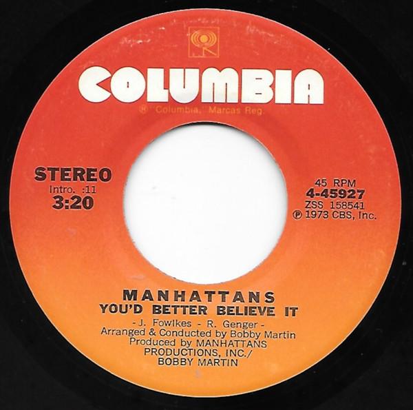 Manhattans - You'd Better Believe It / Soul Train