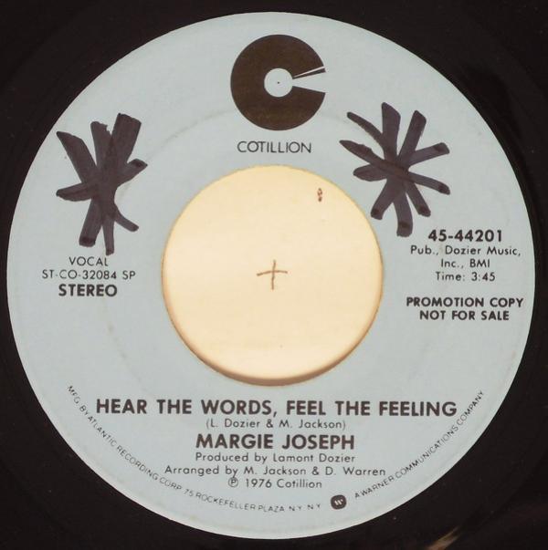 Margie Joseph - Hear The Words, Feel The Feeling