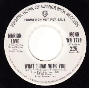 Marian Love - What I Had With You