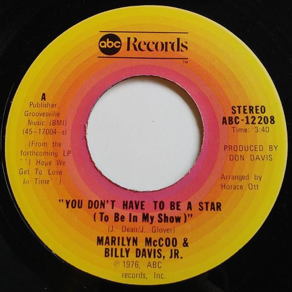Marilyn McCoo & Billy Davis Jr. - You Don't Have To Be A Star