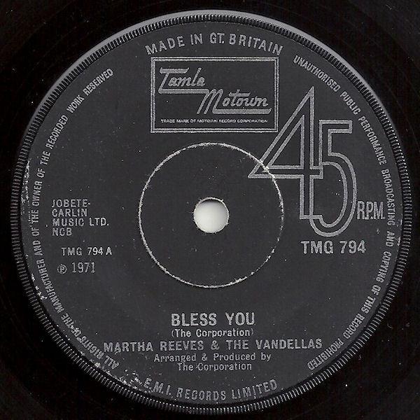 Martha Reeves & The Vandellas - Bless You