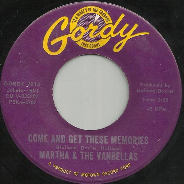 Martha Reeves & The Vandellas - Come And Get These Memories